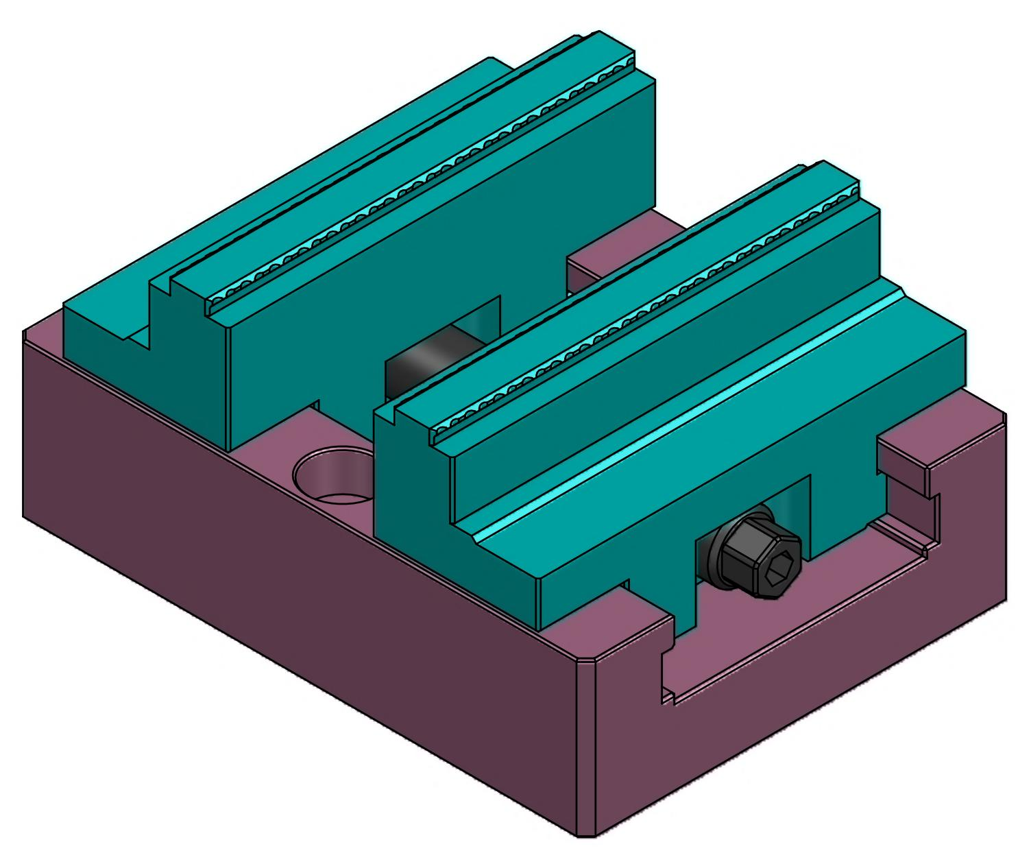 Self-centering fixture XH90 high claws