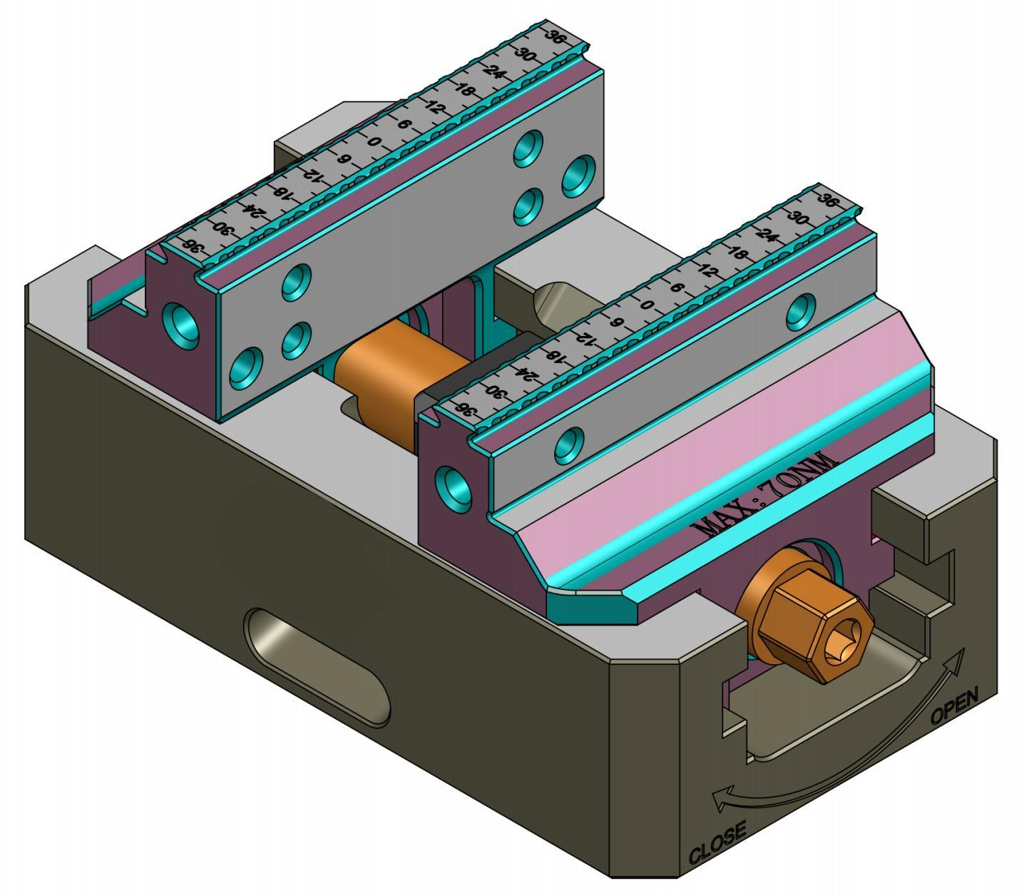 5-axis self-centering vice XH77-120