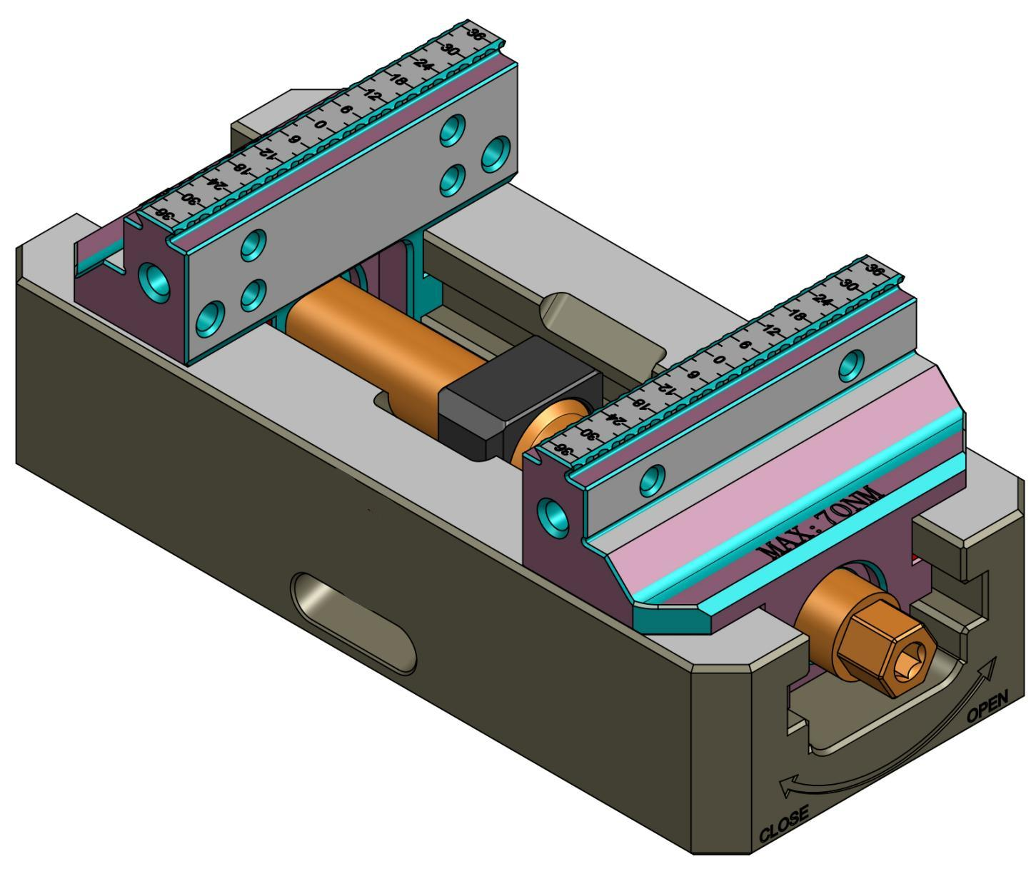 5-axis self-centering vice XH77-160