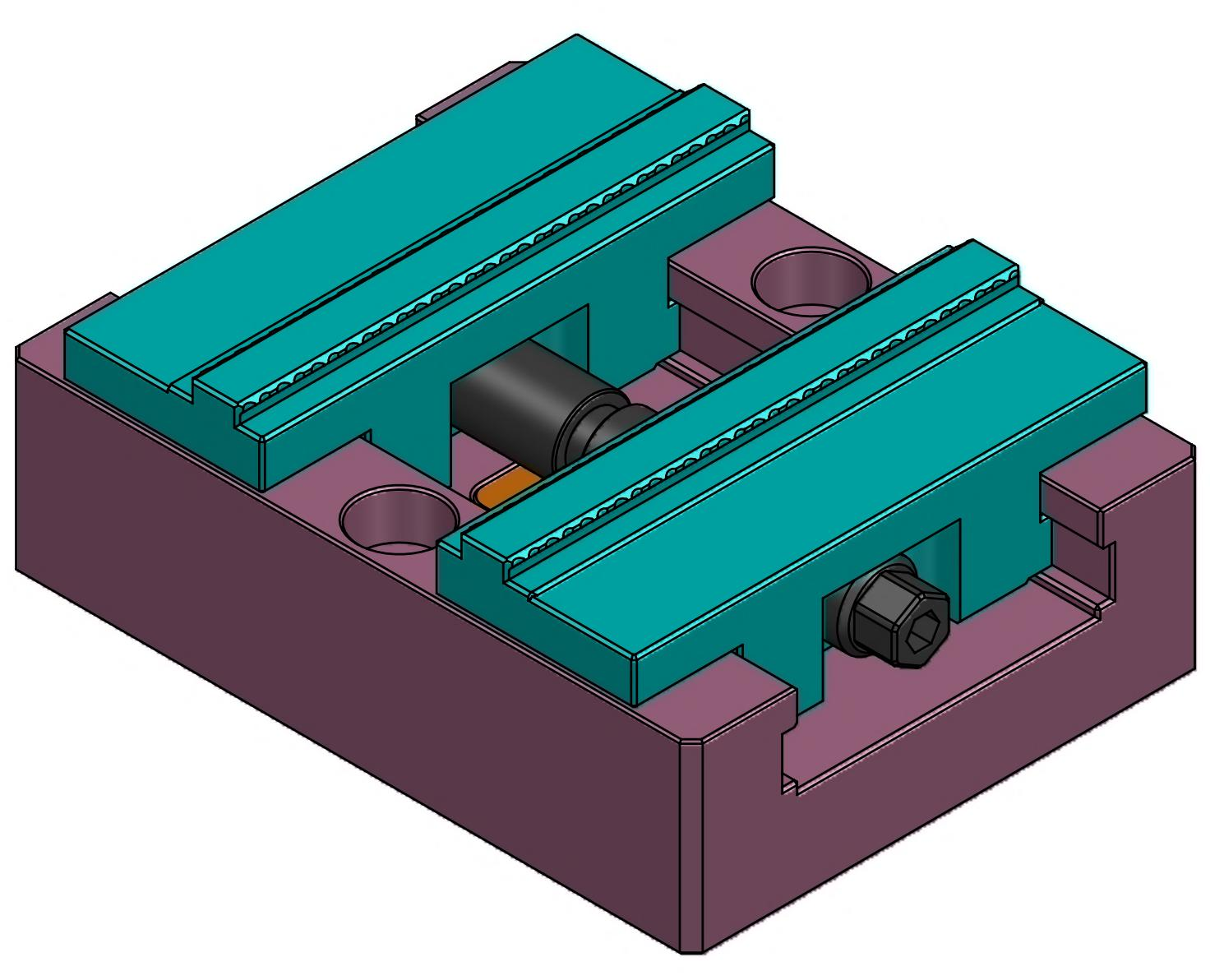 5-axis self-centering vice XH90 low claw